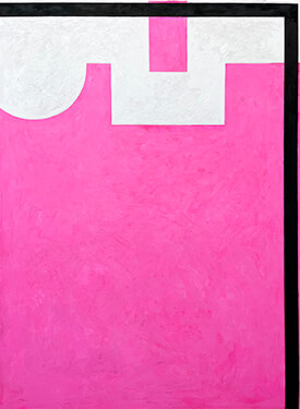painting, Pink, by Andrew Spence.